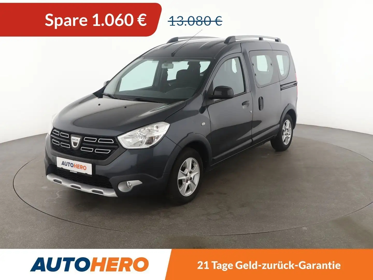 Dacia Dokker 1.2 TCe Stepway Celebration*NAVI*CAM*PDC*KLIMA* Grau - 1