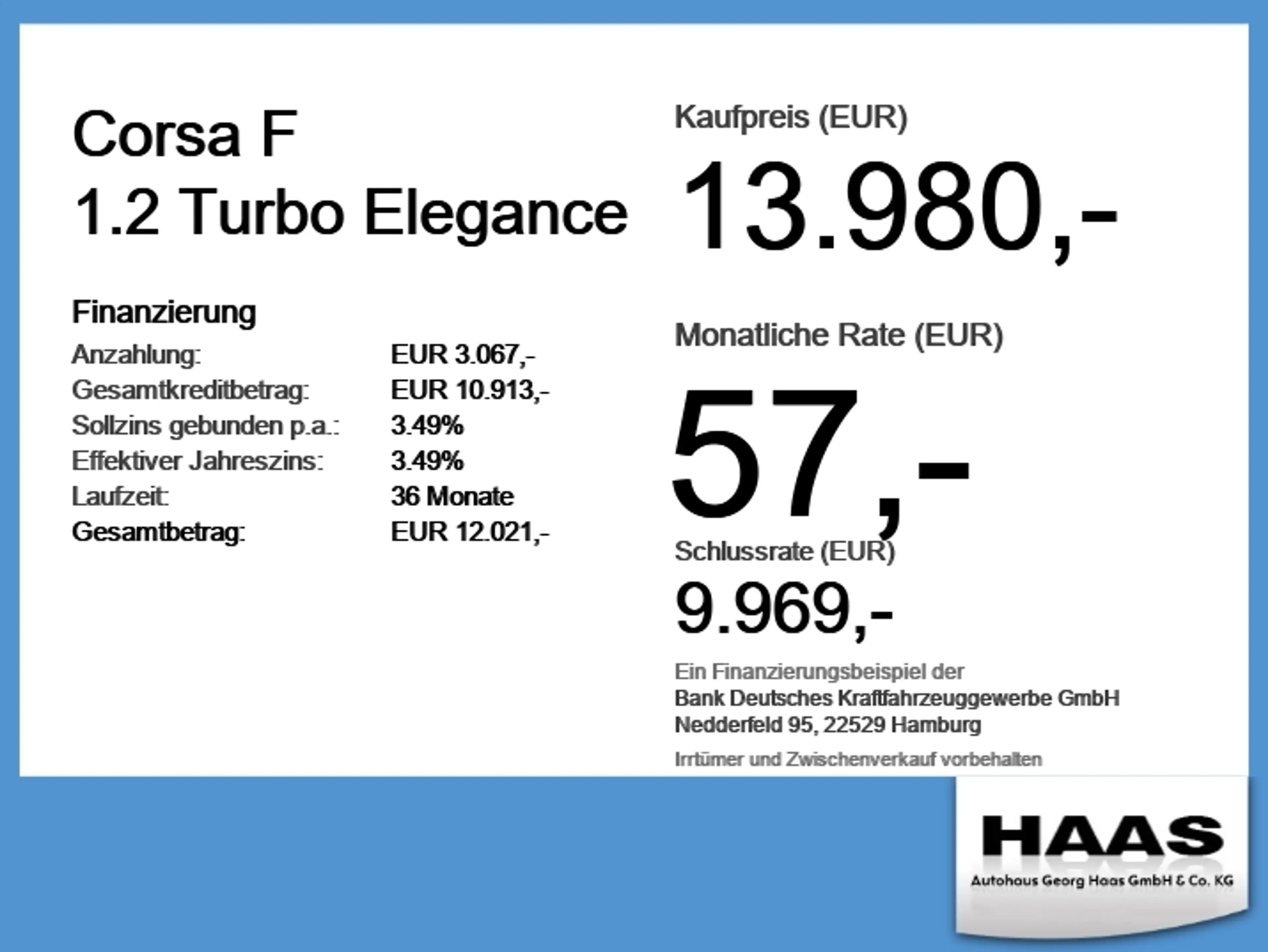 Opel Corsa F 1.2 Turbo Elegance Kamera Sitzheizung Car — photo 6