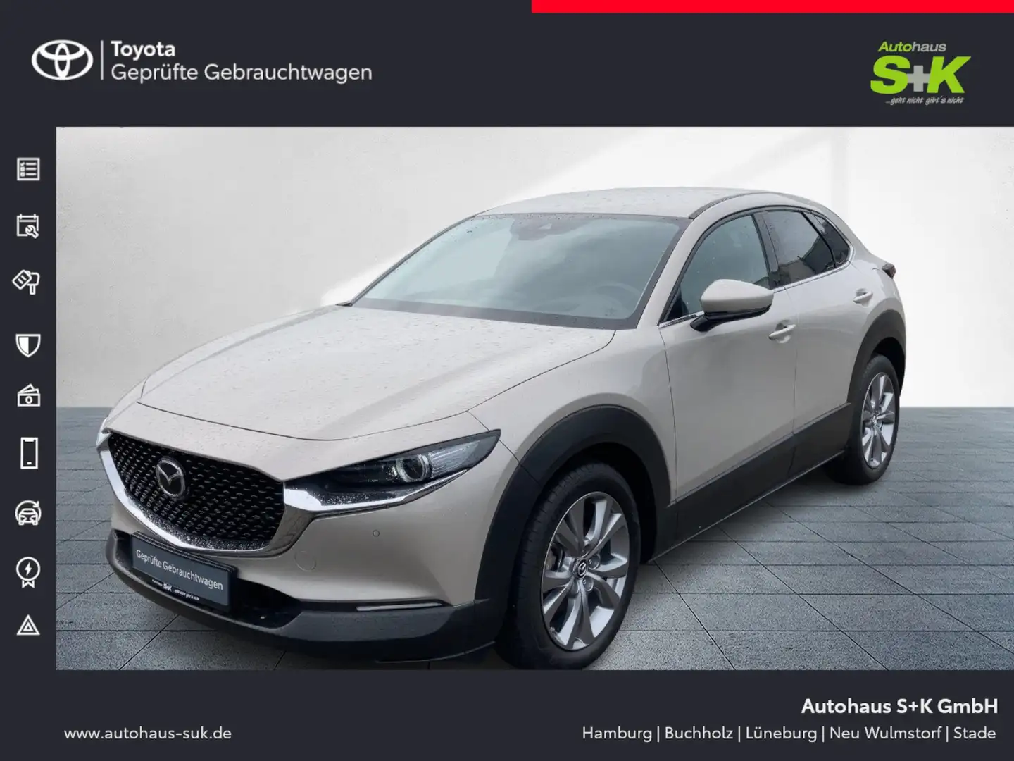 Mazda CX-30 2.0 SKYACTIV-X Mild Hybrid 2WD*SHZ*KAMERA* Silber - 1