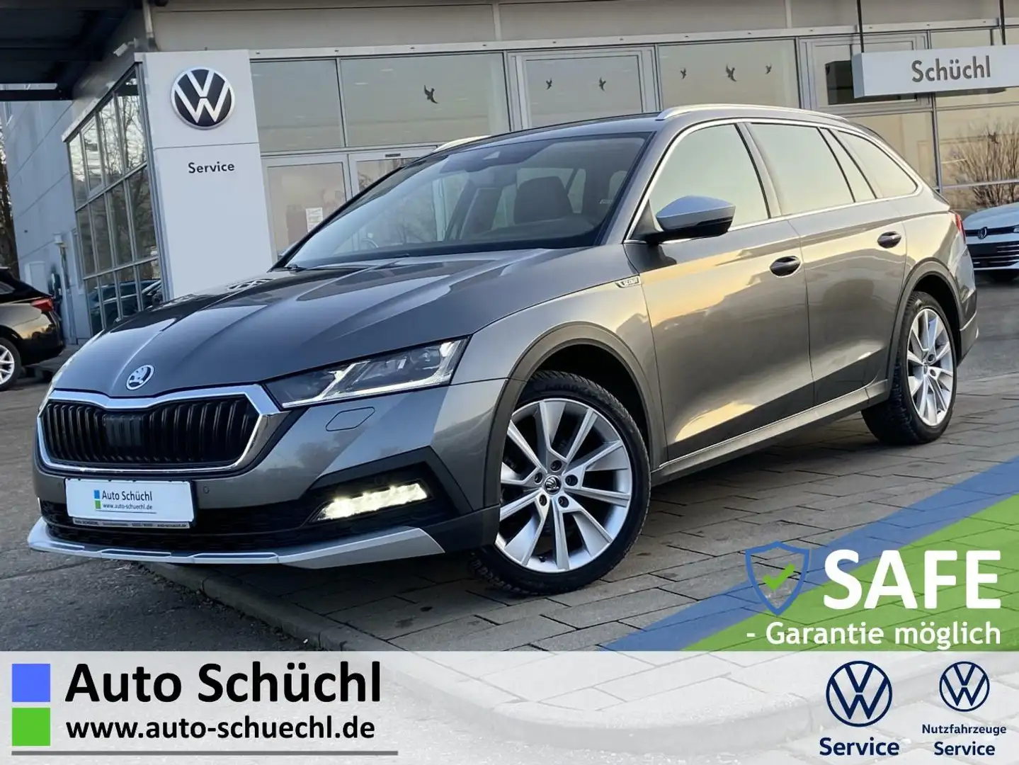 Skoda Octavia Combi Scout 2.0 TDI DSG 4x4 AHK+HEAD-UP+ Grau - 1