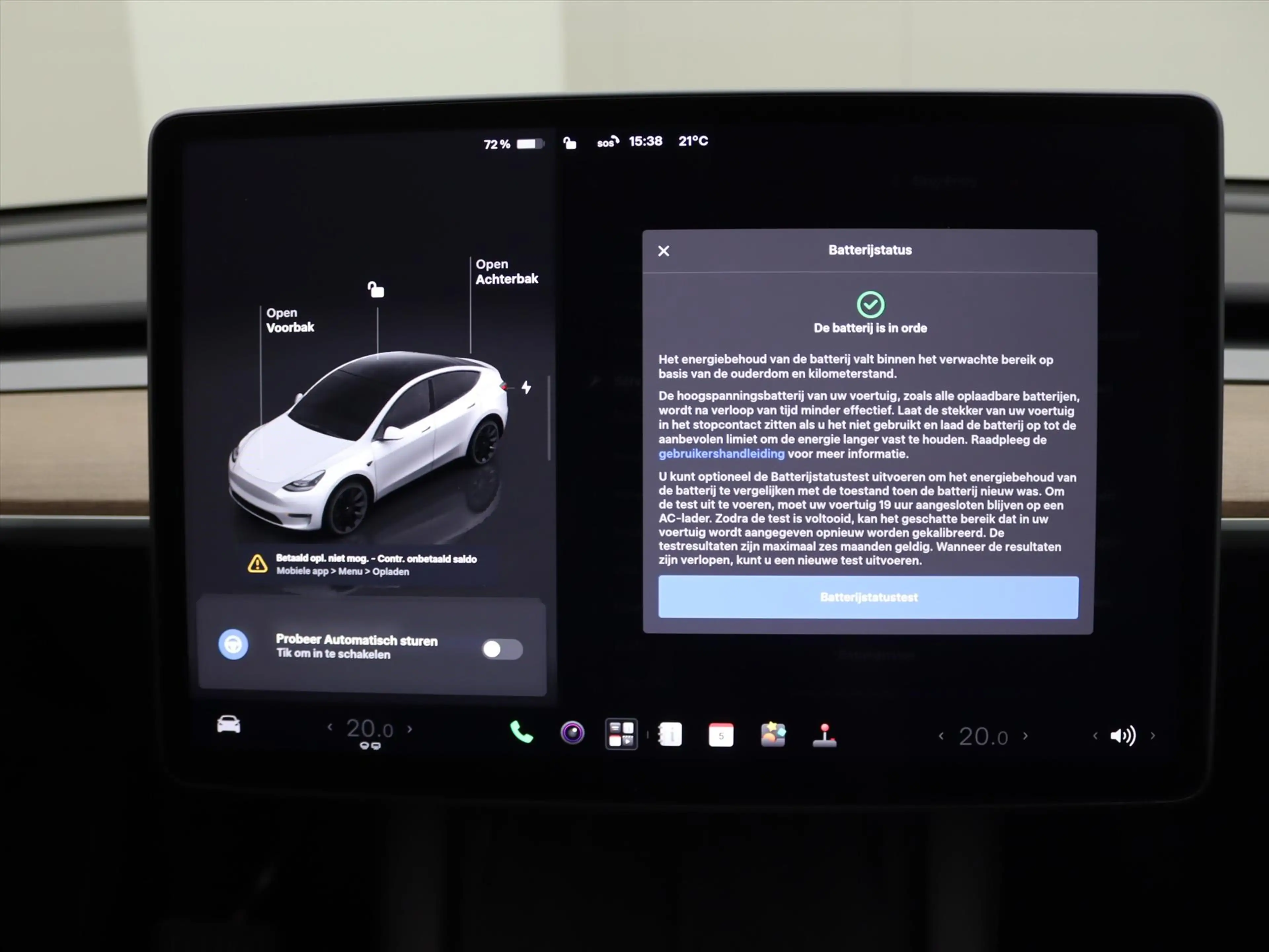 Tesla Model Y Long Range AWD 75kWh 351pk 94.6% SoH [ AMD RYZEN+A — photo 35
