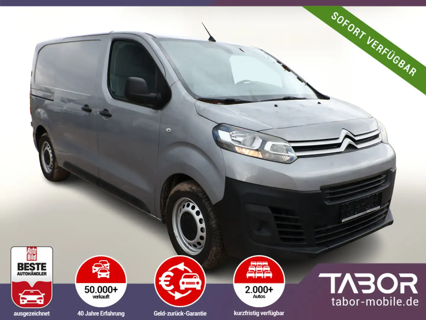 Citroen Jumpy 145 Club M PDC E-Rad LichtS RegenS 3-Sitze Grau - 1