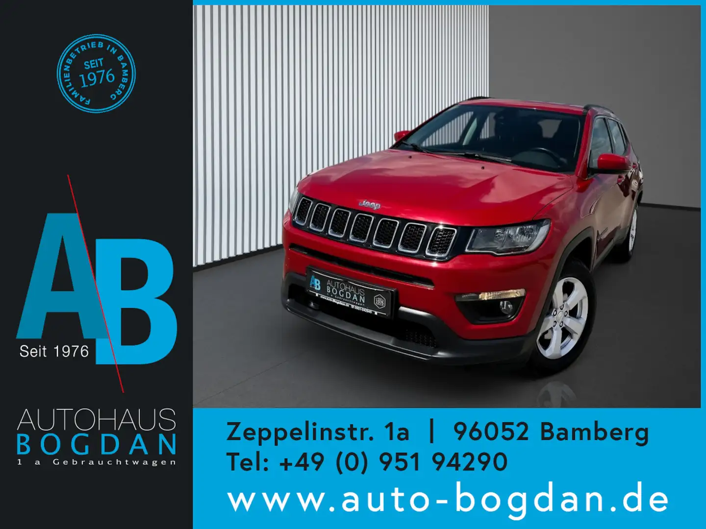Jeep Compass Longitude 4WD AHK*Tempom.*Zahnriemen neu Rot - 1