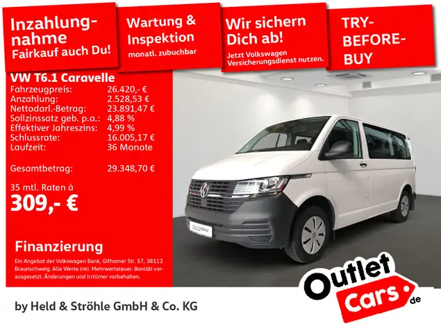 Volkswagen T6.1 Caravelle Trendline 2.0 TDI 9SITZE PDC