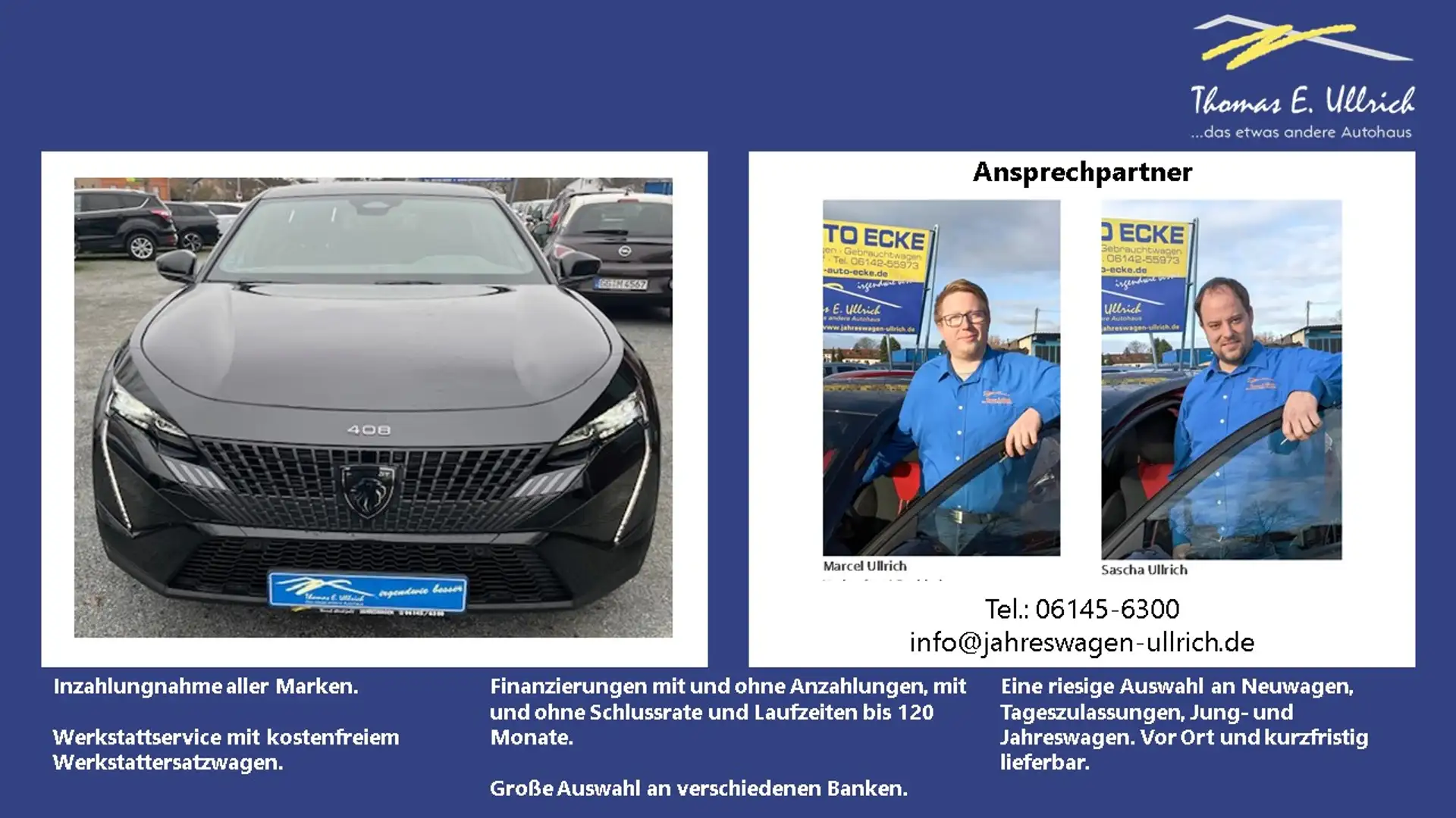 Peugeot 408 GT PlugIN Hybrid 225 eAT8 Schwarz - 1