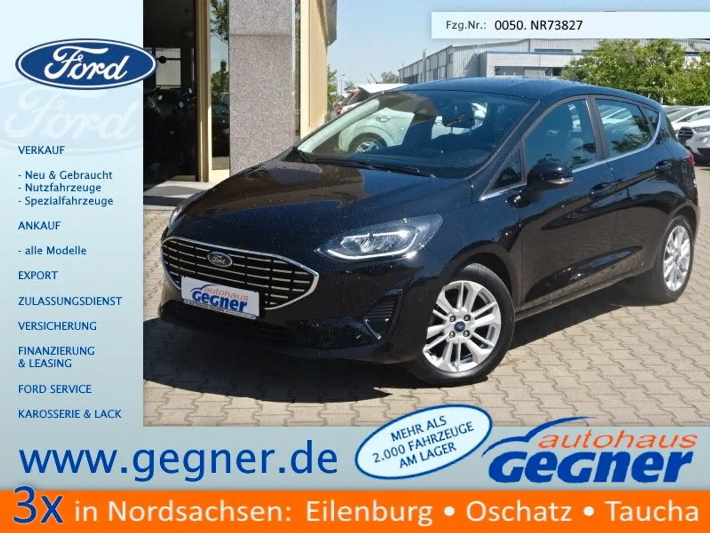 Ford Fiesta 125PS Autm. Titanium Navi LMF Winter Schwarz - 1