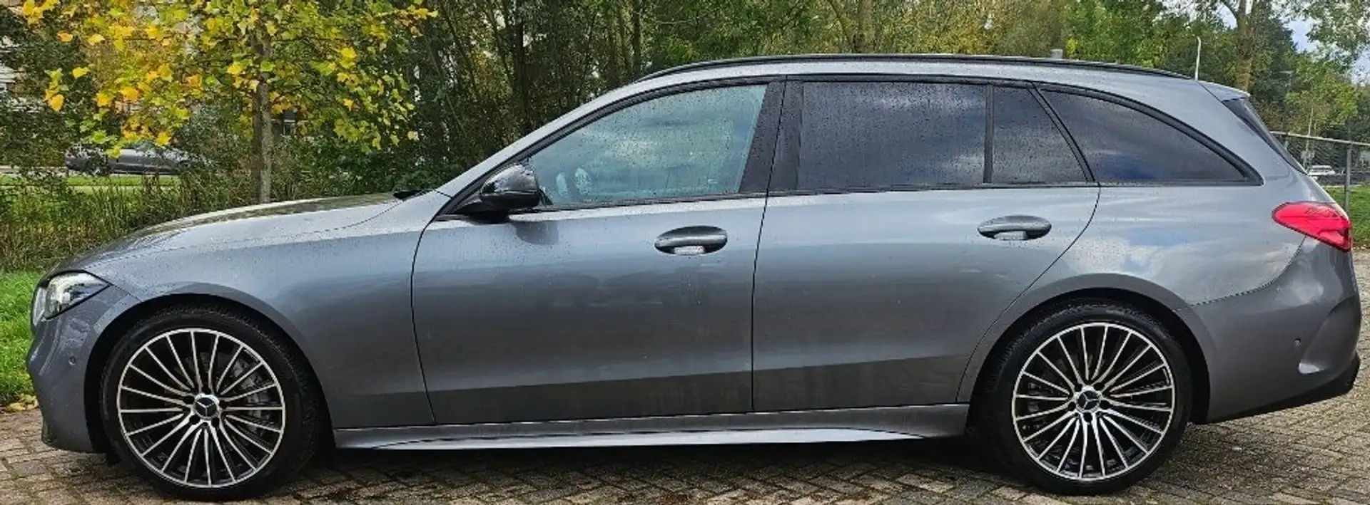 Mercedes-Benz C 220 220d Hybride AMG LINE PANO Grijs - 2