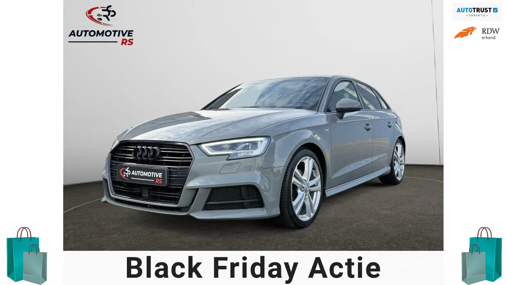Audi A3 Sportback 35 TFSI CoD Advance Sport S-line Aut.|Vi Grijs - 1
