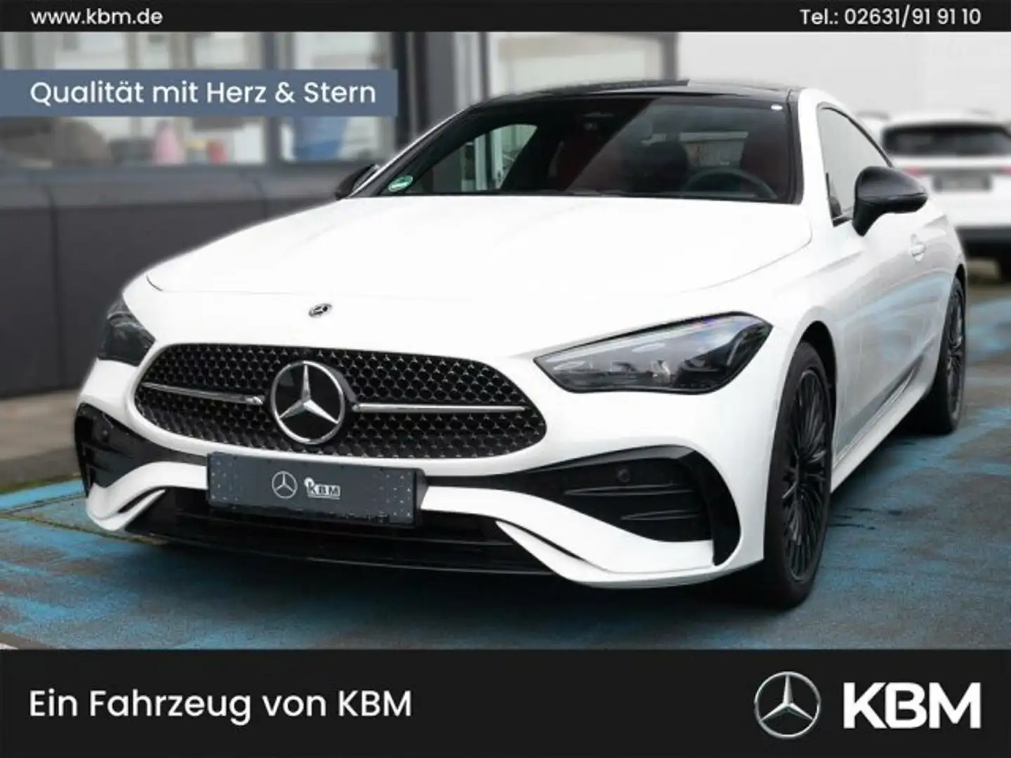 Mercedes-Benz CLE 180 CLE 180 Coupé AMG°PREM+°ROT°HuD°PAN°MEM°NIGHT° Weiß - 1
