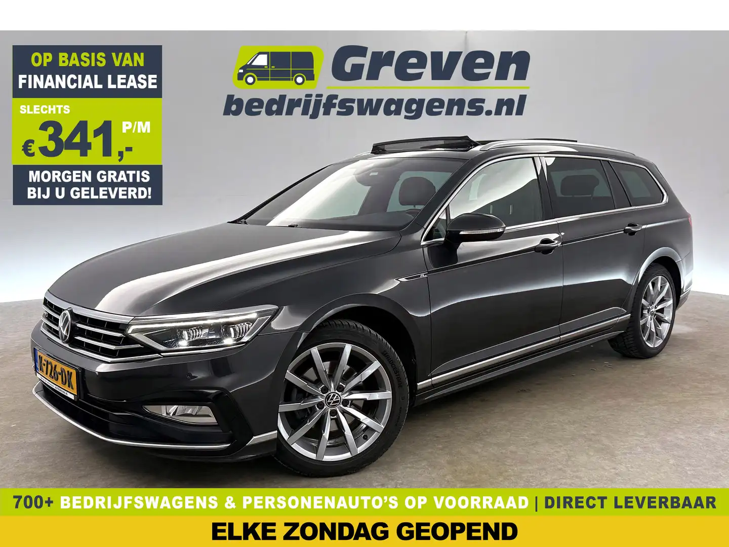 Volkswagen Passat Variant 1.5 TSI 150PK R-Line DSG Pano LED Virtual Trekhaak Grijs - 1