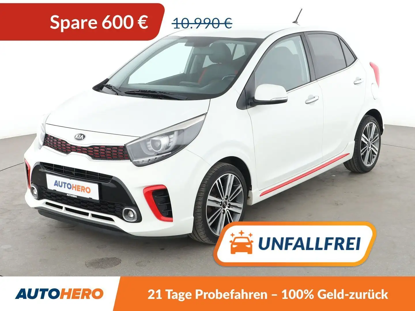 Kia Picanto 1.2 GT Line*SHZ*ALU*KLIMA*BLUETOOTH* Weiß - 1