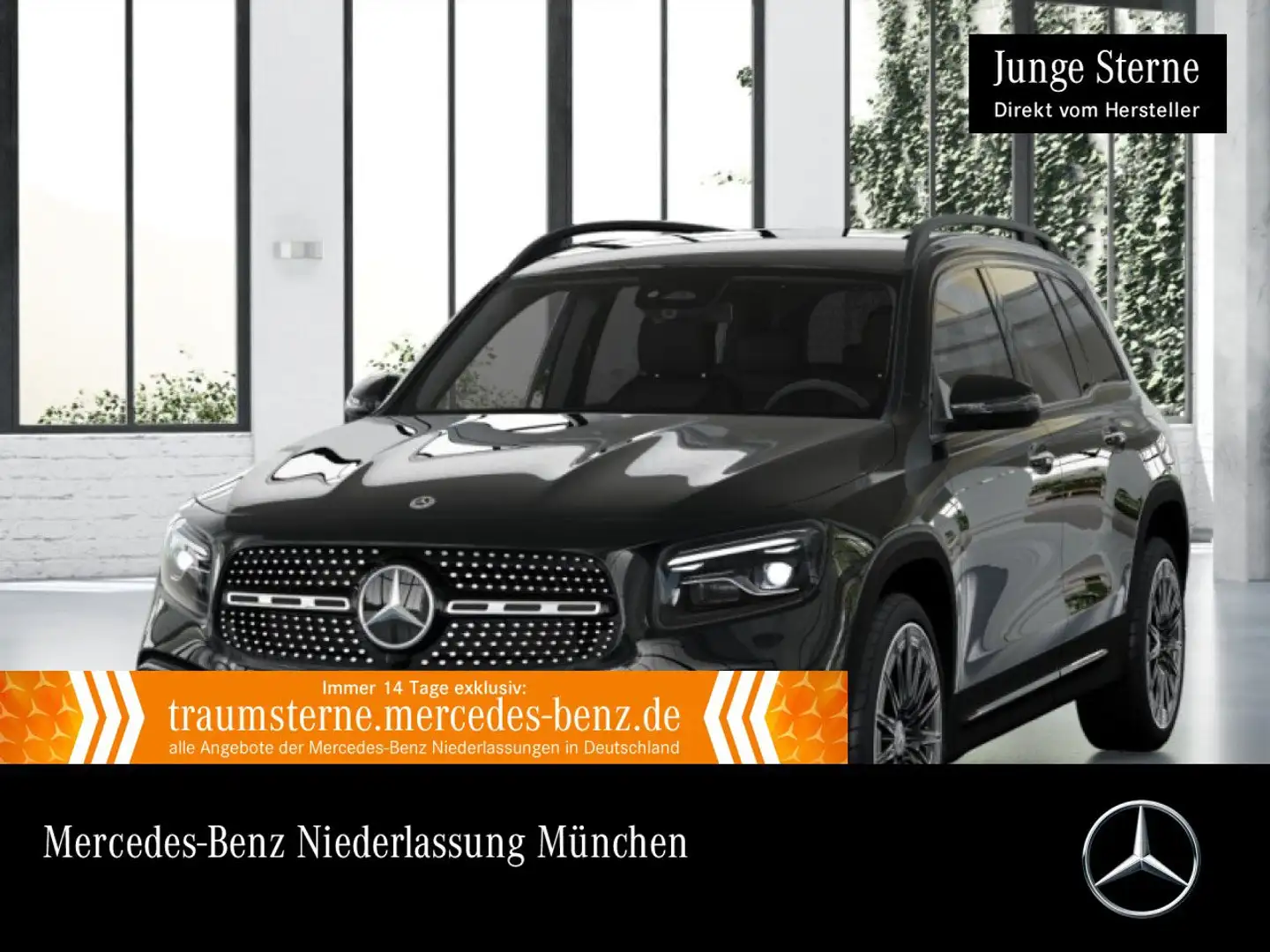 Mercedes-Benz GLB 200 d 4M AMG+NIGHT+MULTIBEAM+KAMERA+TOTW+8G Schwarz - 1