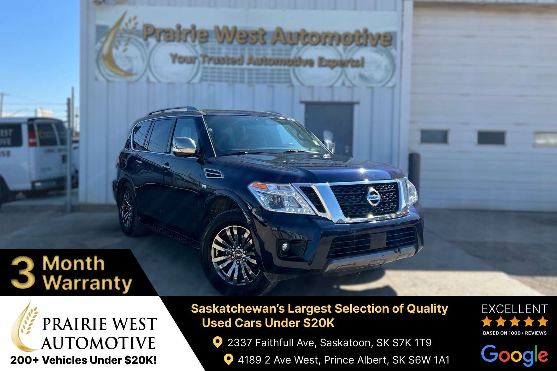 2020 Nissan Armada SL AWD 7 Passenger | Command Start | Heated Seat