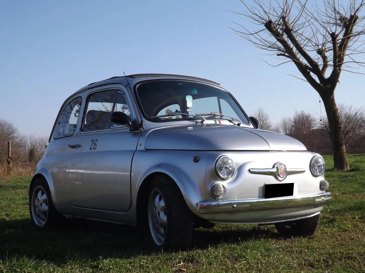 Fiat 500 R elaborata Abarth 595 S anno1974 e personalizzata Argento - 2