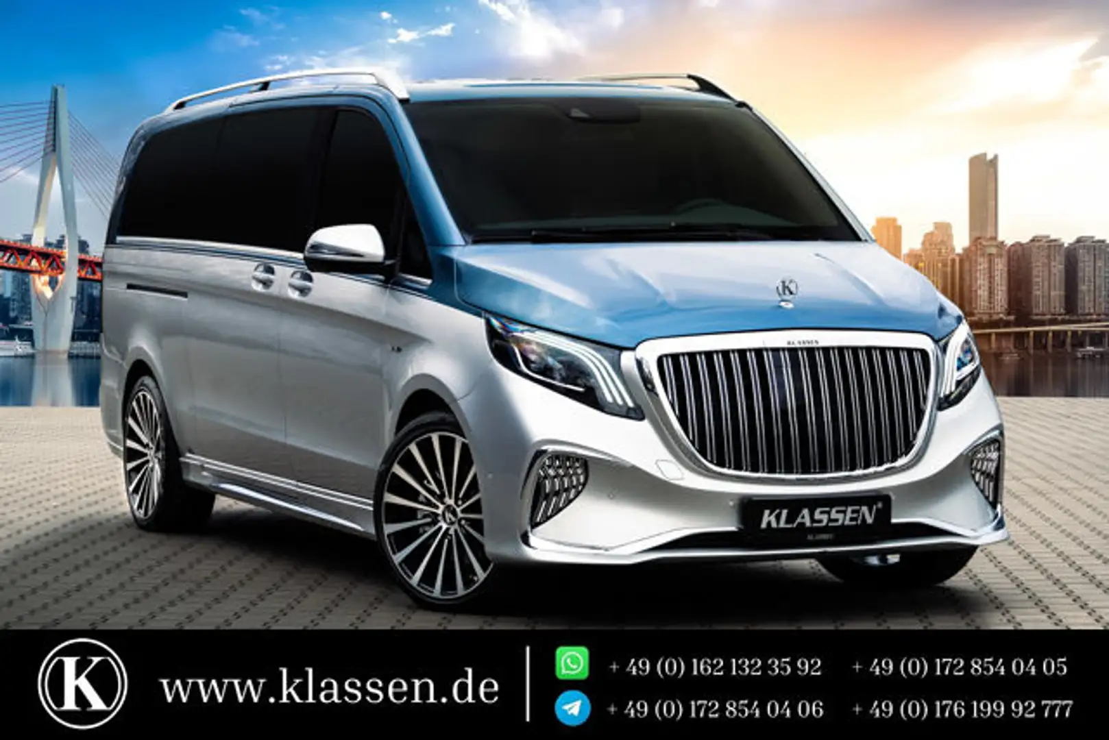 Mercedes-Benz V300 - V-Klasse - VIP Business VAN Facelift 2025 Zwart - 1