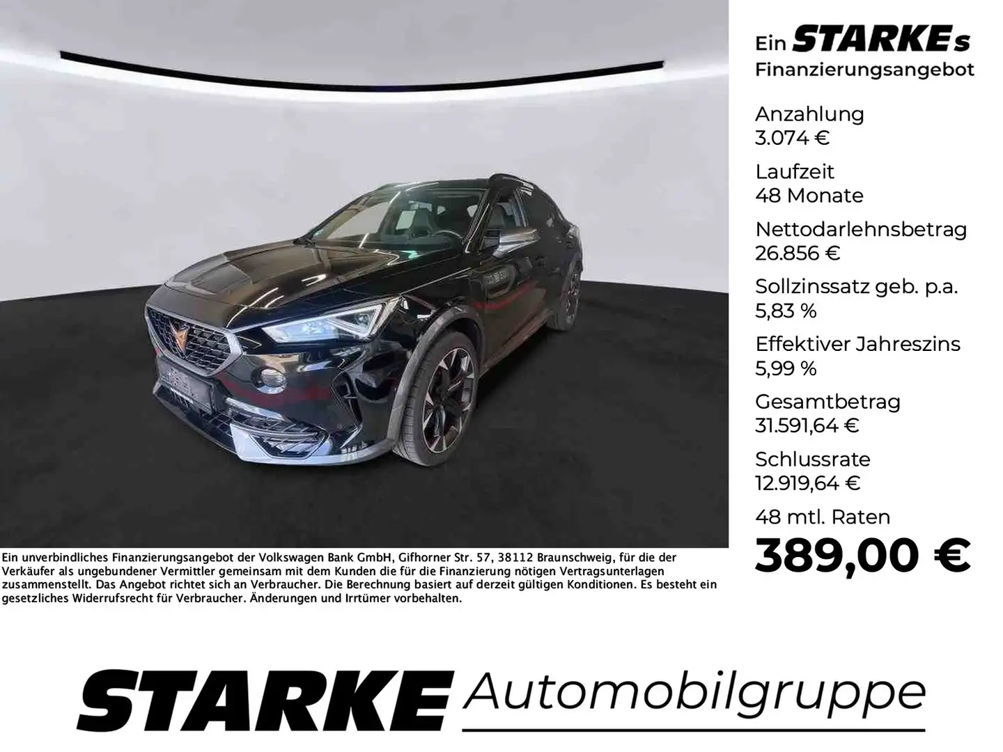 CUPRA Formentor VZ 1.4 TSI DSG eHybrid VZ e-Hybrid Schwarz - 1