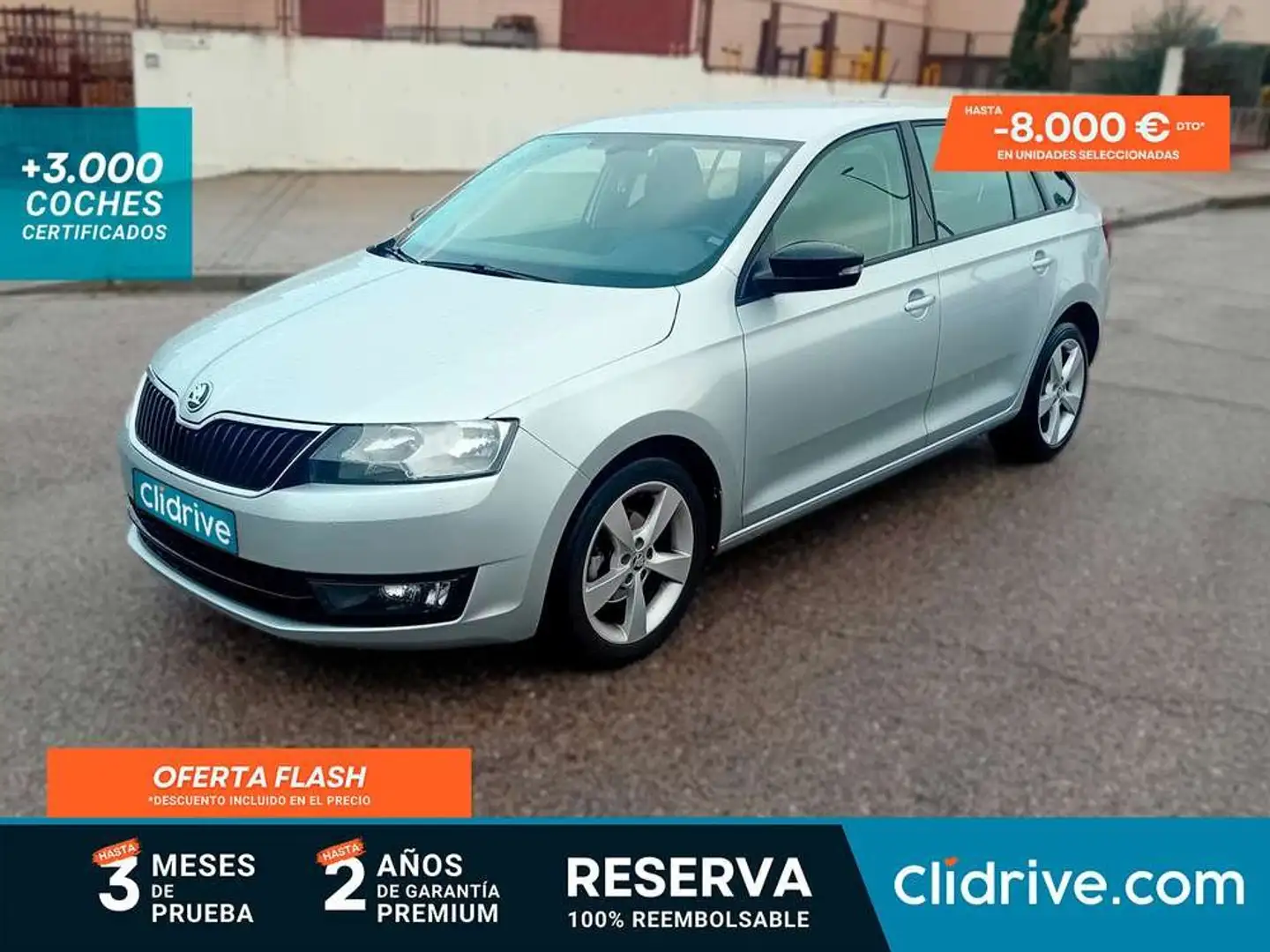 Skoda Rapid/Spaceback 1.4TDI Ambition Gris - 1