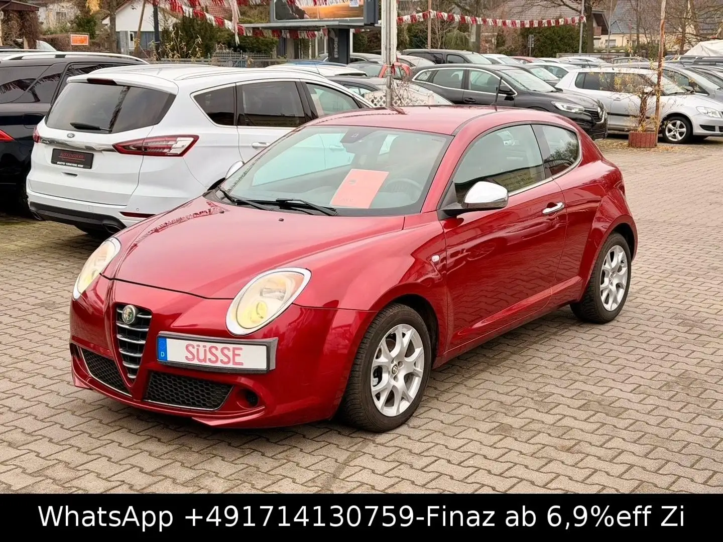 Alfa Romeo MiTo Turismo-SHZG-LEDER-MFL-RADIO/CD-TÜV NEU-ALU Rot - 1