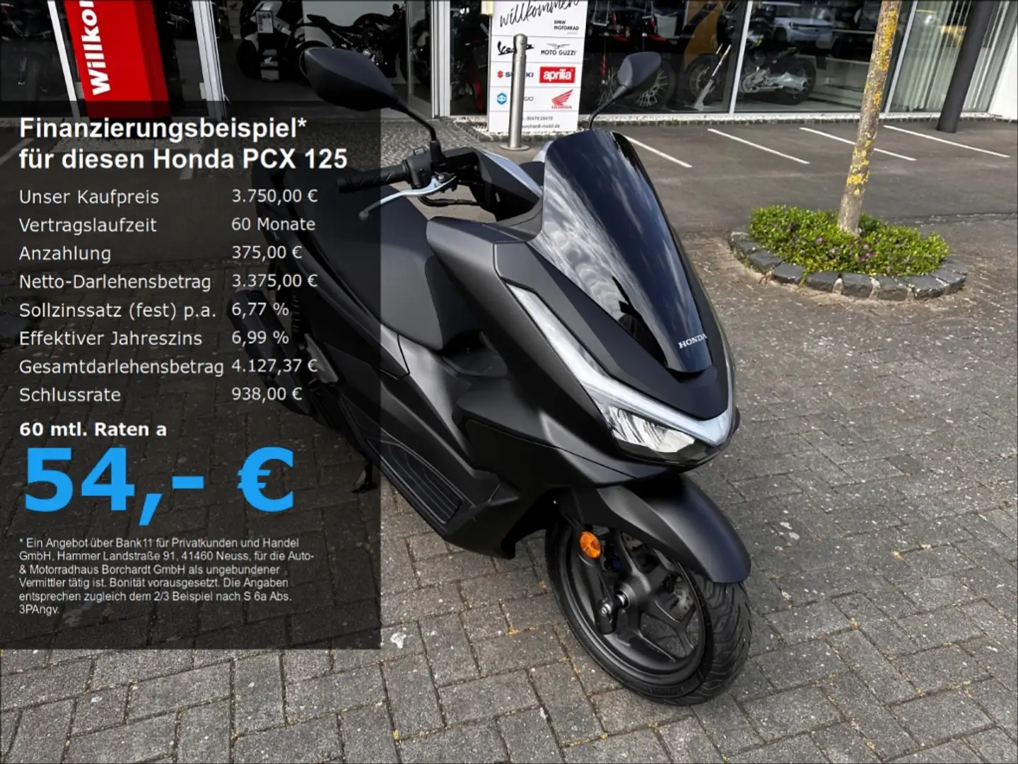 Honda PCX 125 *Mod. 2025*Sofort Verf.*6Jahre Garantie*Schwarz*9P Negro - 1