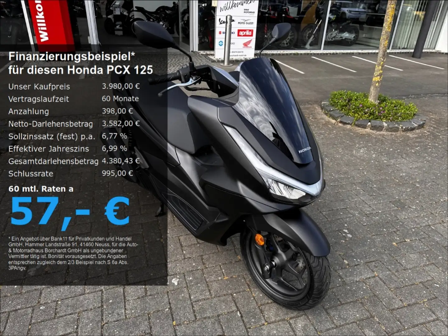Honda PCX 125 Mod. 2025 Sofort Verf. 6Jahre Garantie Schwarz - 1