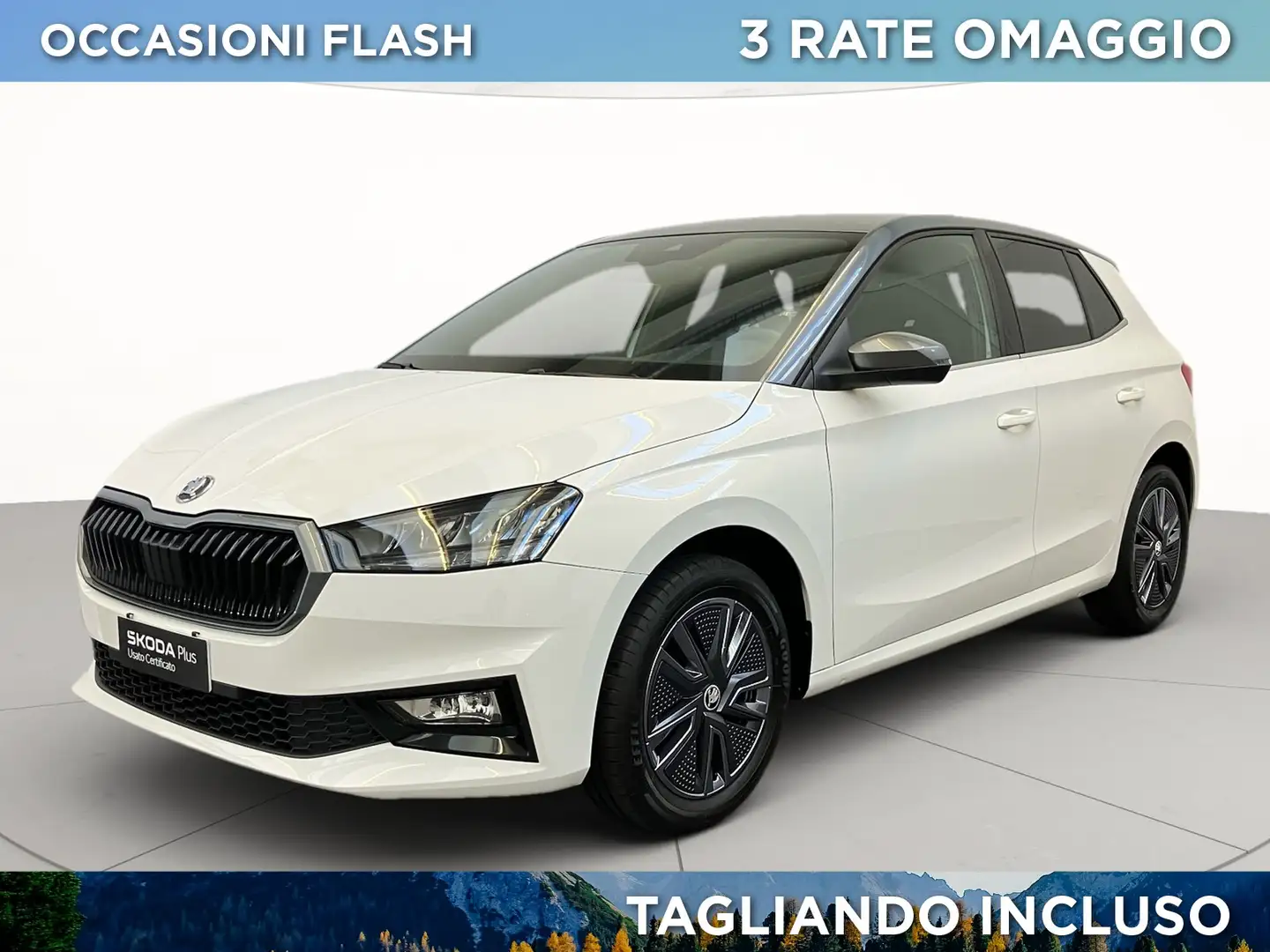 Skoda Fabia 1.0 mpi evo style 80cv Blanc - 1