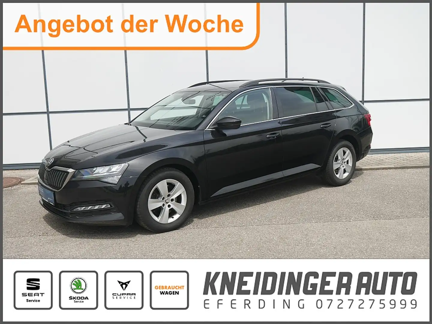 Skoda Superb Combi 2,0 TDI Ambition DSG, Navi, LED, virt. Co... Noir - 1