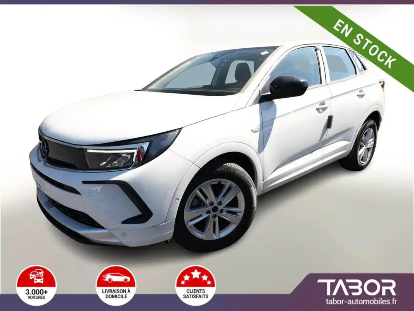 Opel Grandland 1.2 130 PDC 17p clim auto Blanc - 1