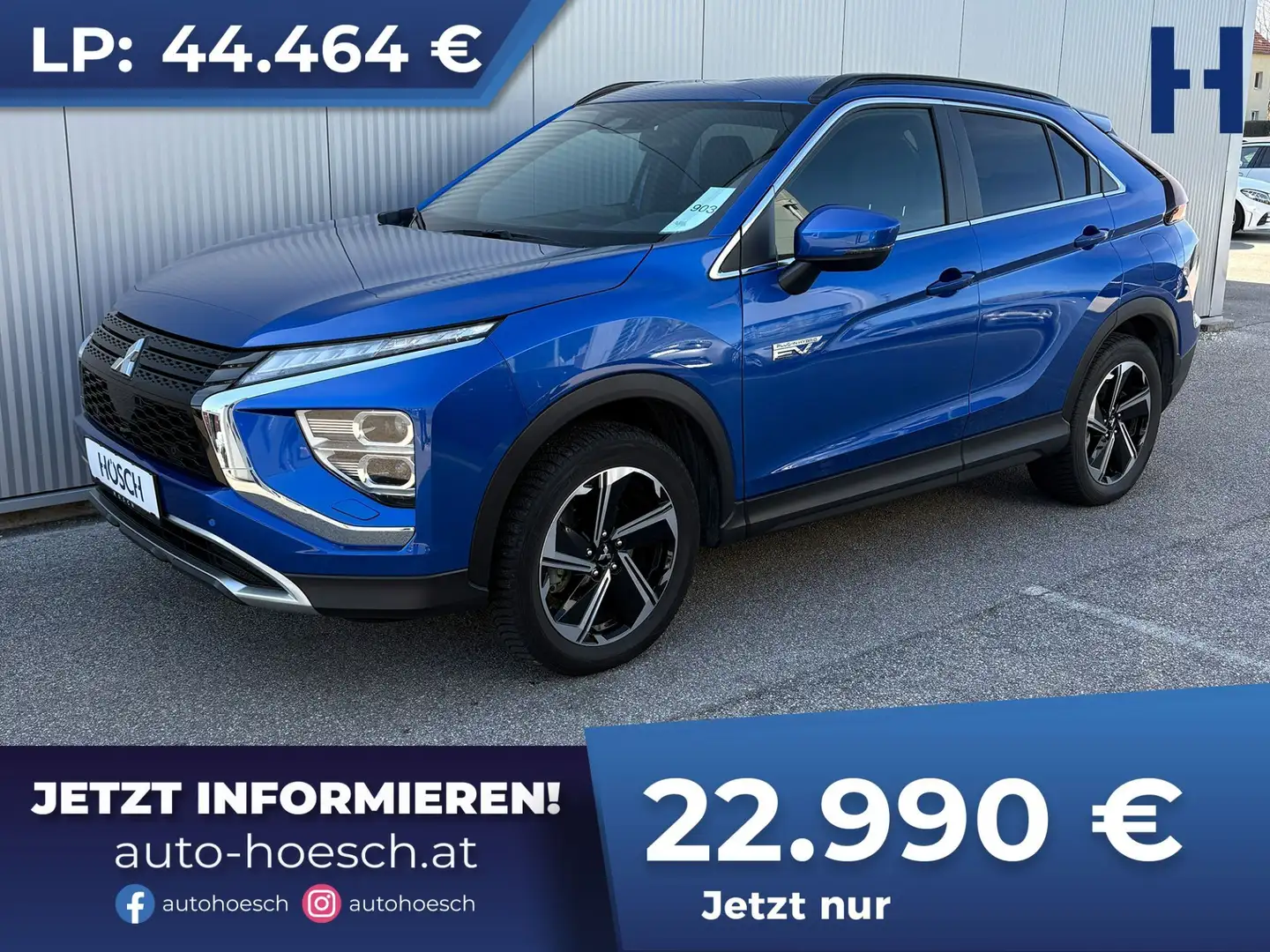 Mitsubishi Eclipse Cross Intense 2.4 PHEV 4WD HEAD-UP Blauw - 1