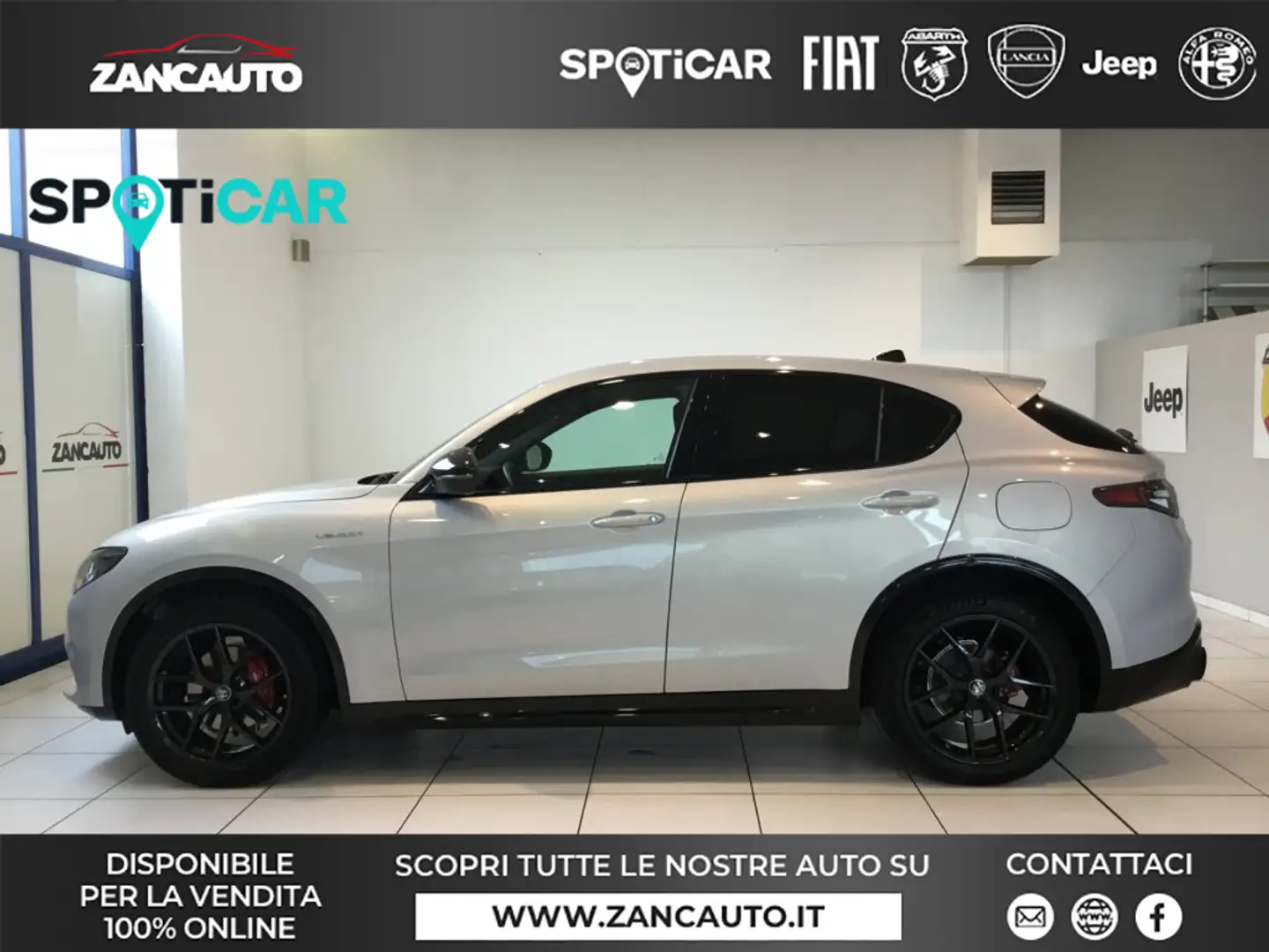 Alfa Romeo Stelvio 2.2 Turbodiesel 210 CV AT8 Q4 Veloce MY24 Gris - 1
