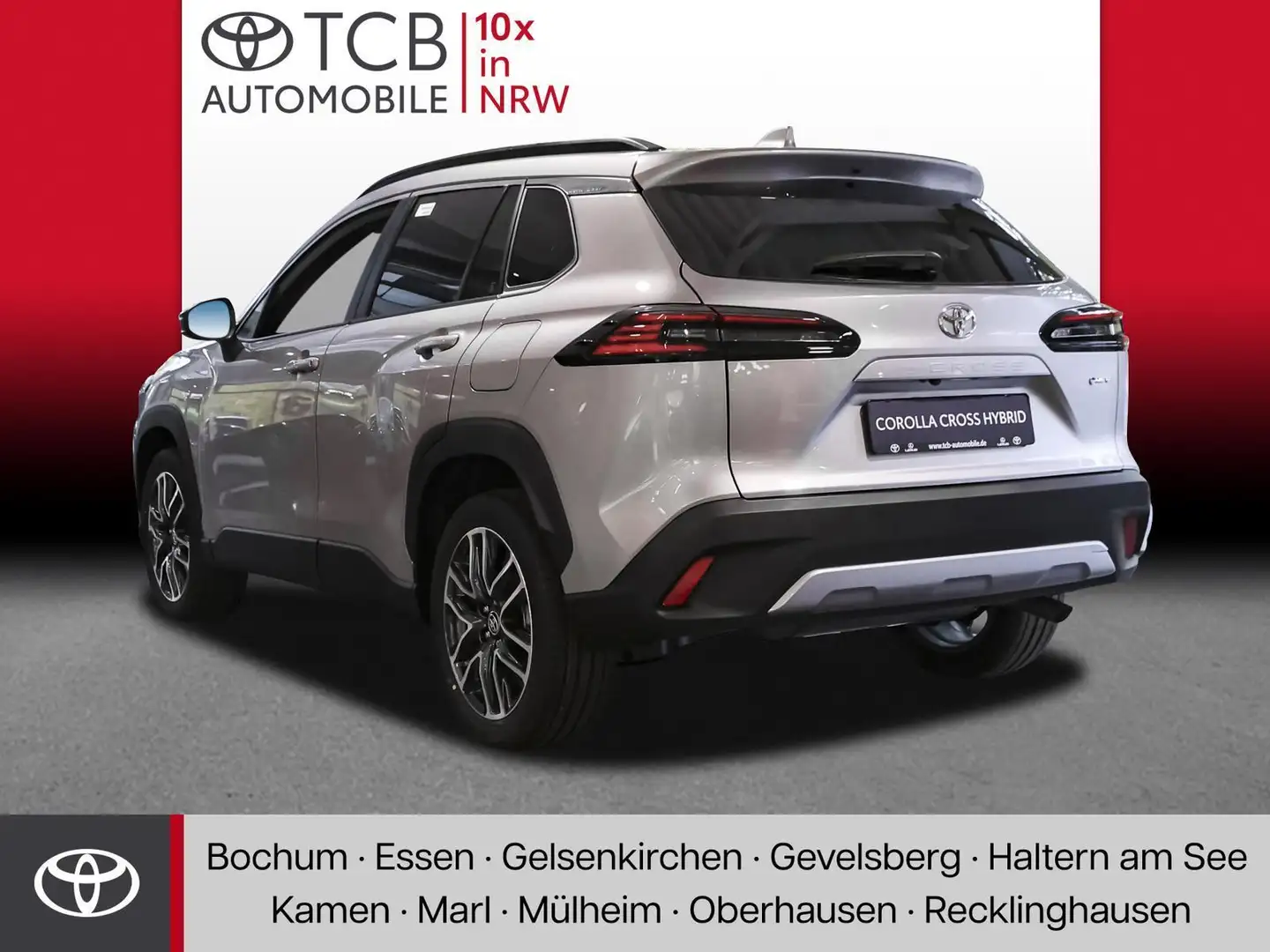 Toyota Corolla Cross 2.0 Hybrid Teamplayer NAVI SHZ PDC Grijs - 2