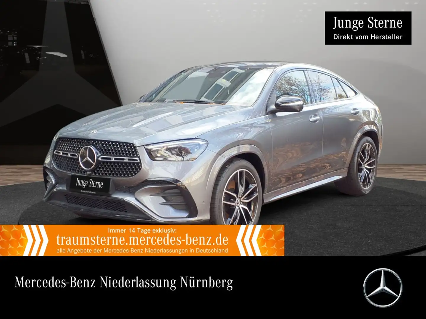 Mercedes-Benz GLE 450 d Coupé 4M AMG+NIGHT+PANO+360+MULTIBEAM Grau - 1