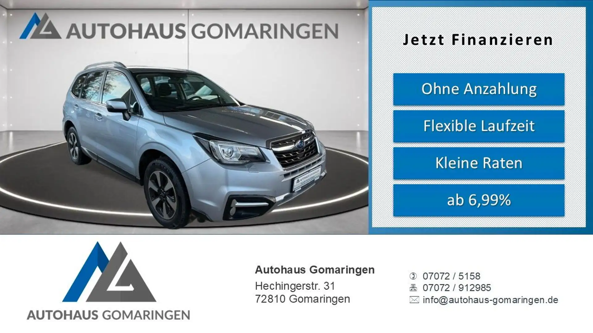 Subaru Forester Exclusive*AHK*SHZ*TEMP*KAMERA*8-fach BR Silber - 1