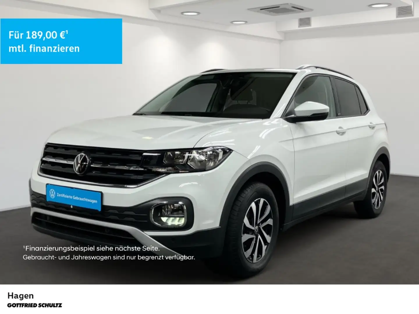Volkswagen T-Cross 1.0 TSI CarPlay ACC DAB Life Blanc - 1