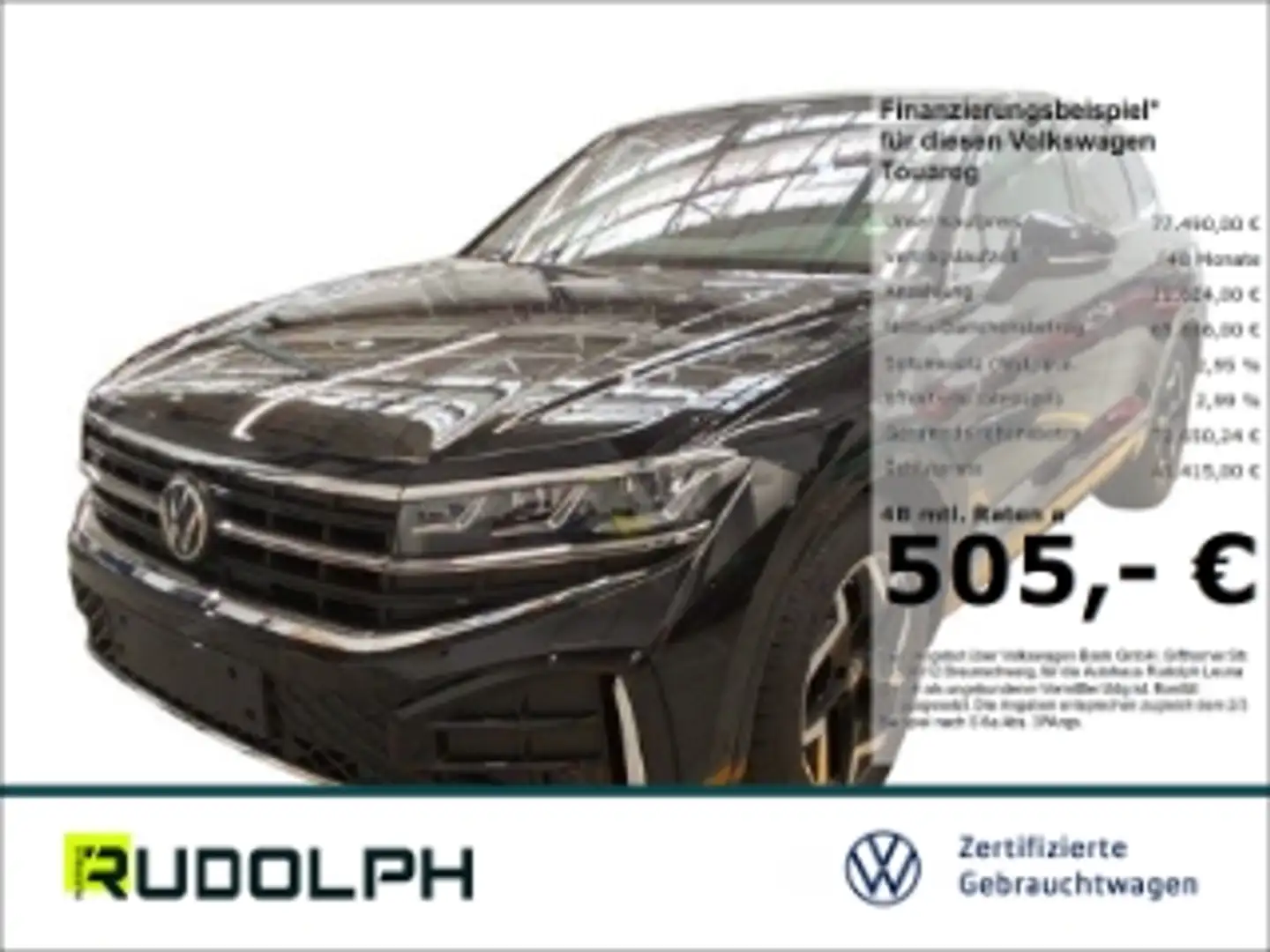 Volkswagen Touareg R-Line 3.0 TDI 4Motion 8-Gang Tiptronic LED HUD Na Schwarz - 1