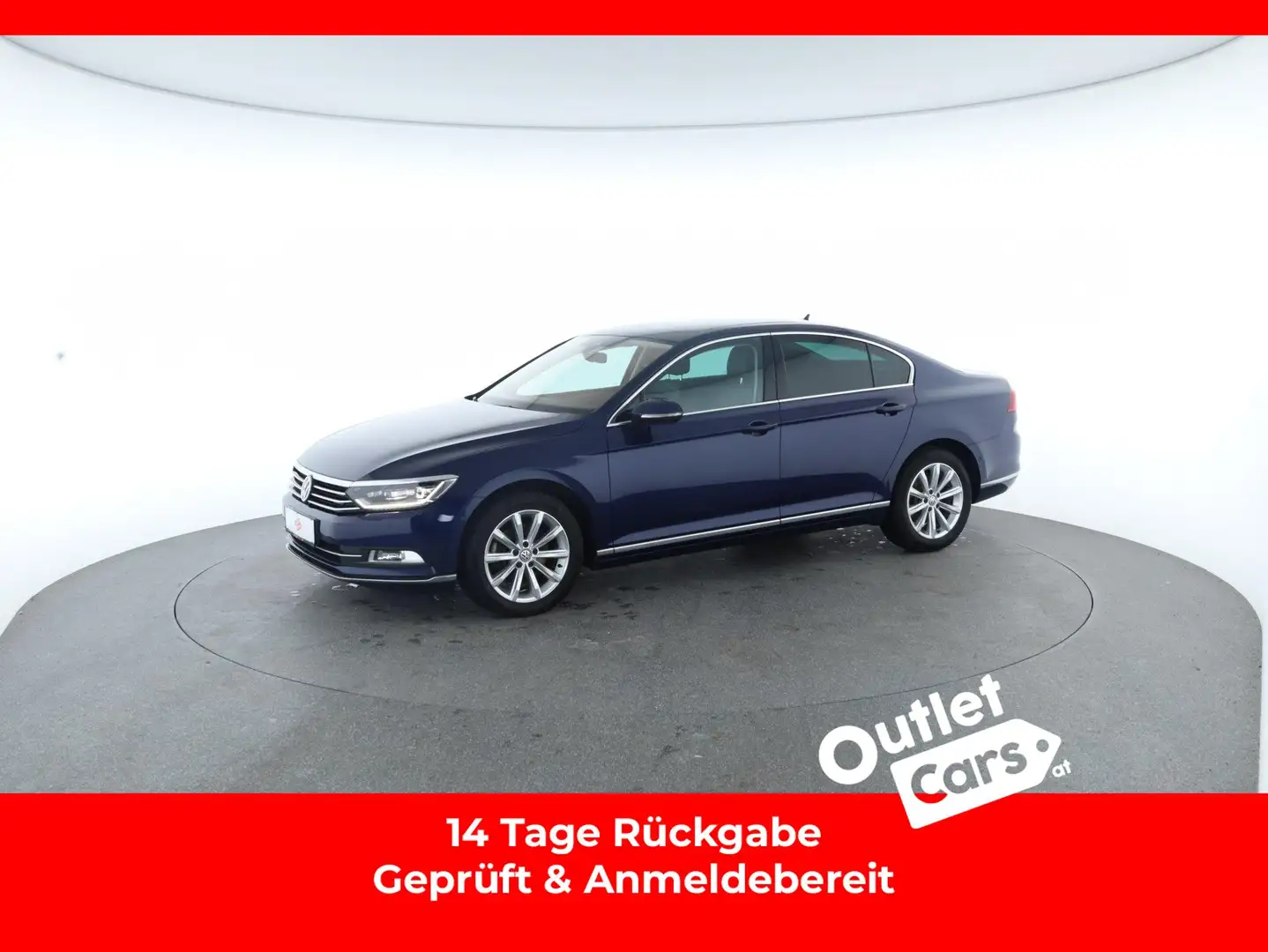 Volkswagen Passat 1.6 TDI HL Aut. RADAR+LED+SKY+RFK+LEDER Blau - 1