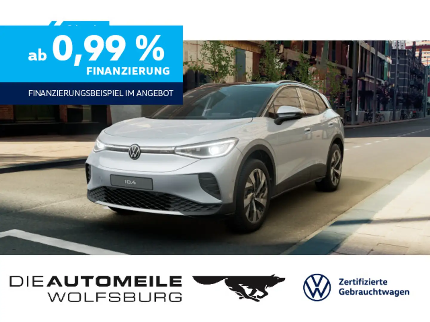 Volkswagen ID.4 Pro Style Matrix/AHK/ACC/HeadUp/H+K Silber - 1
