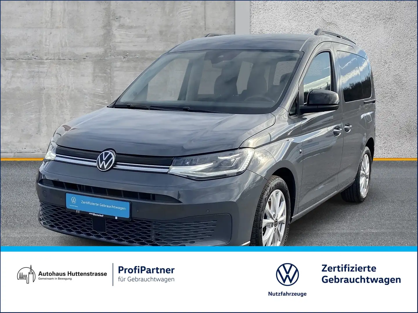 Volkswagen Caddy 2.0 TDI DSG Life AHK LED APP ACC KAMAERA Gris - 1