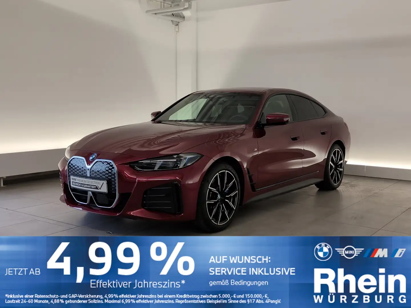 BMW i4 eDrive40 Gran Coupé M Sportpaket Ambiente/SHZ Ambi Rot - 1