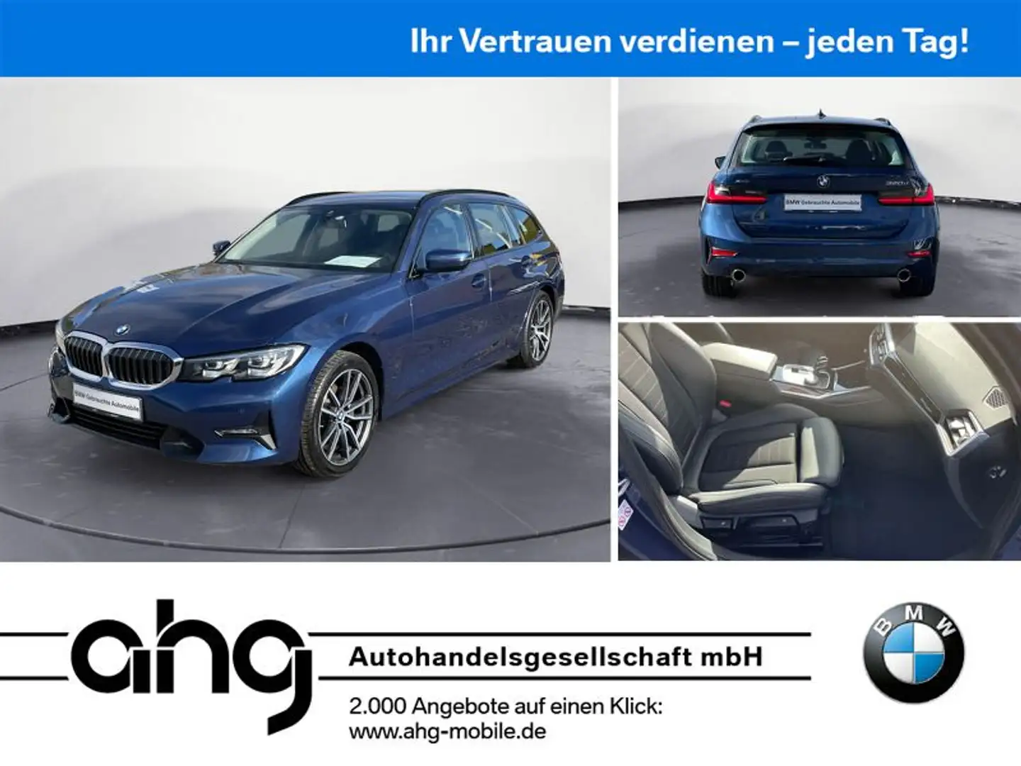 BMW 320 d xDrive Touring Sport Line Automatic Navi Au Blu/Azzurro - 1