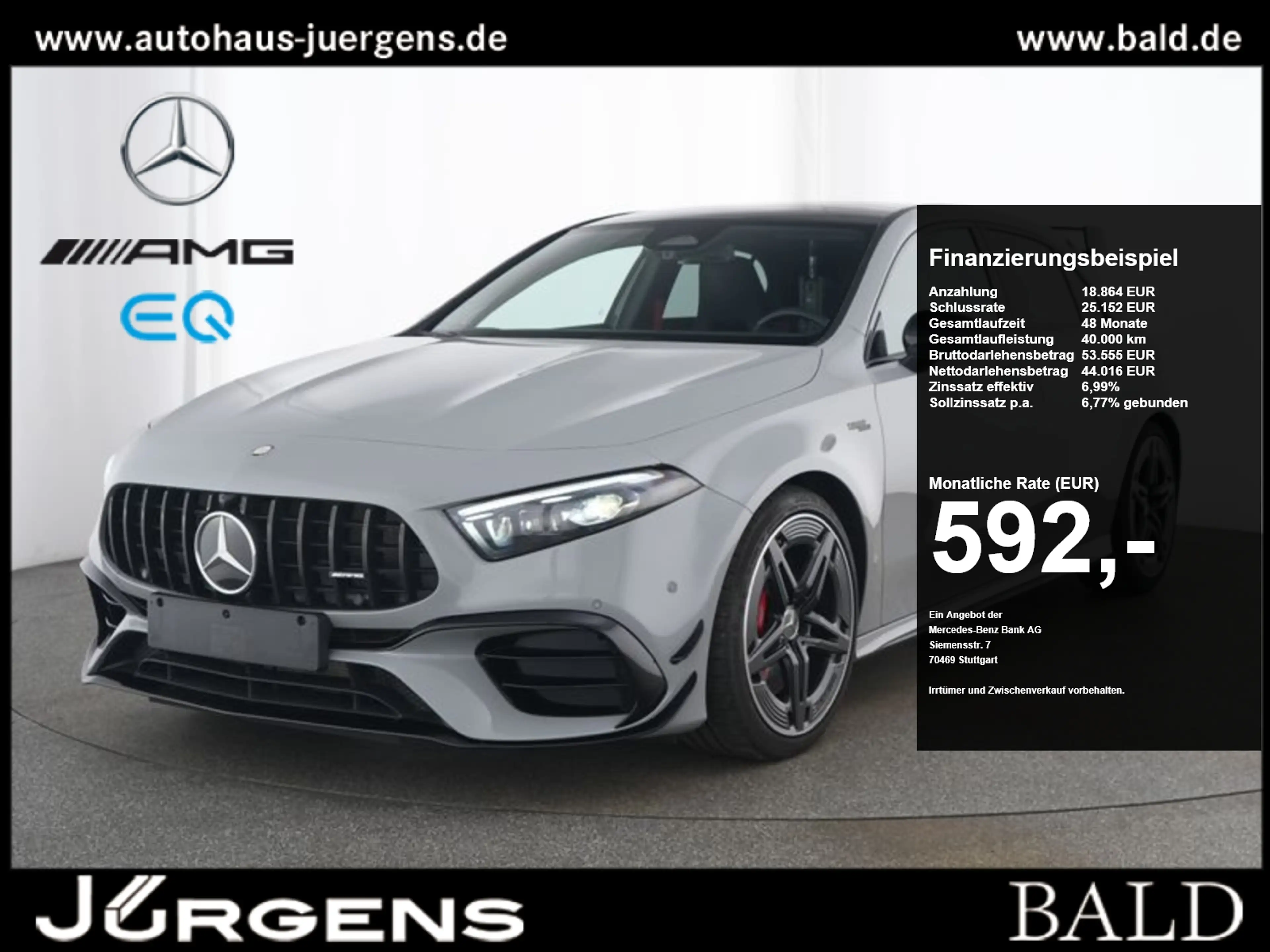 Mercedes-Benz A 45 AMG S 4M+ Aero/Design+/MLB/HUD/Perf.Sound
