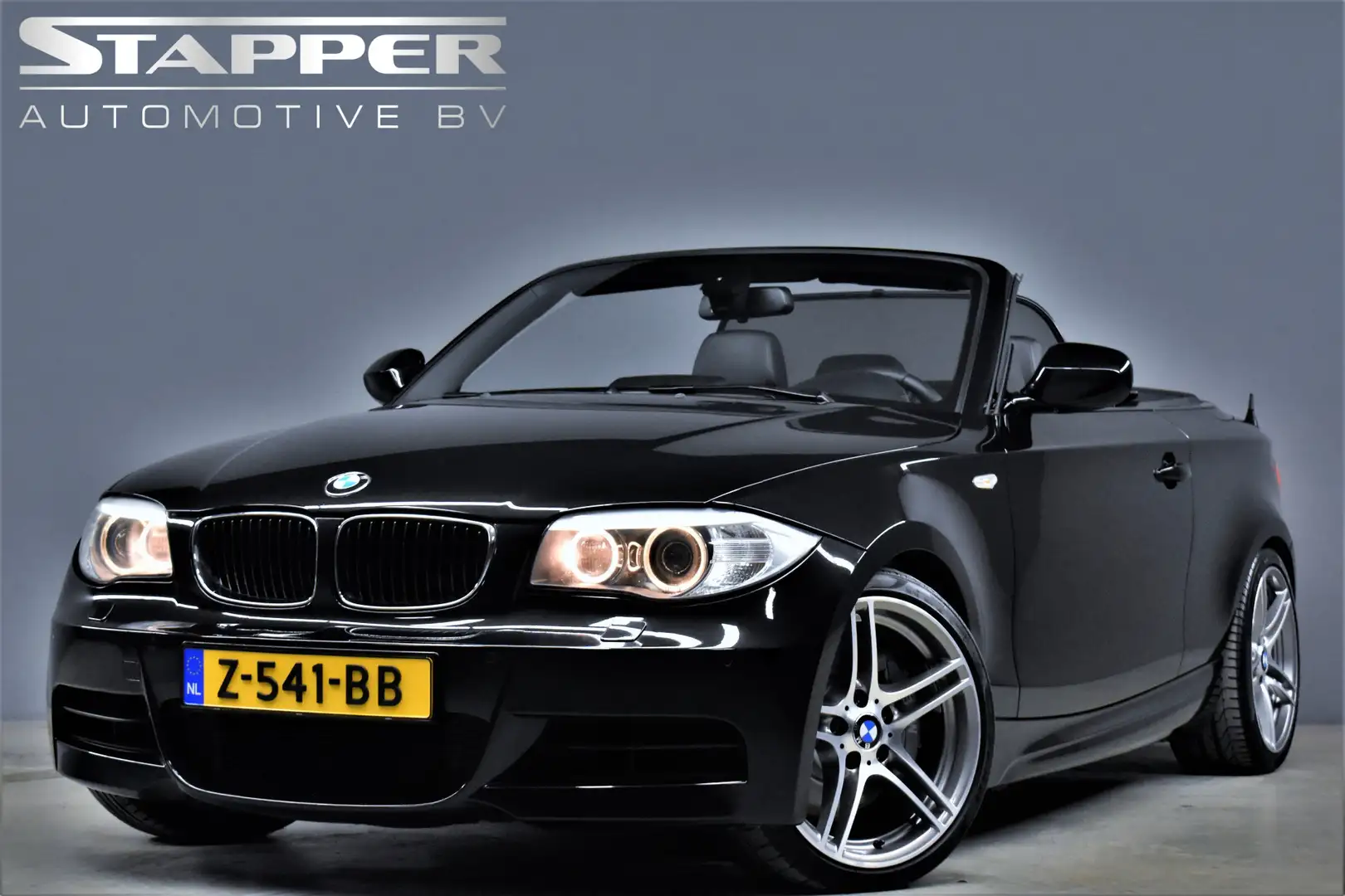 BMW 135 1-serie Cabrio M135i 306pk DKG High Executive Harm Negru - 1