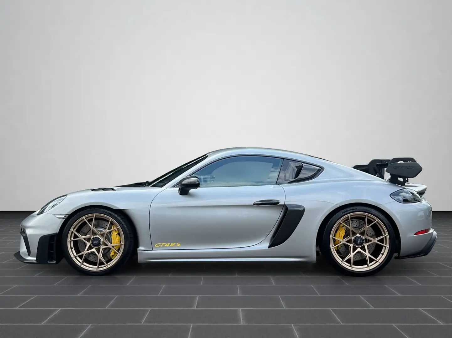 Porsche Cayman 718 GT4 RS Weissach 18-Wege,gelbe Nähte Silber - 2