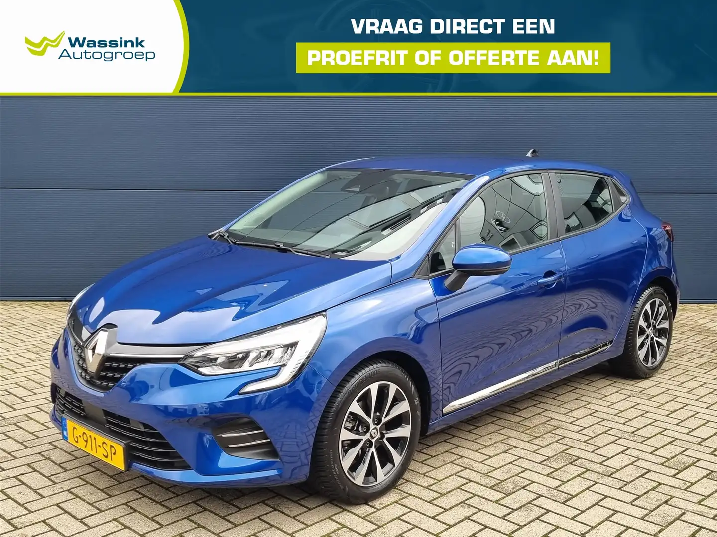 Renault Clio 1.0 TCe 100pk Zen | Airco | Parkeersensoren | Appl Blauw - 1