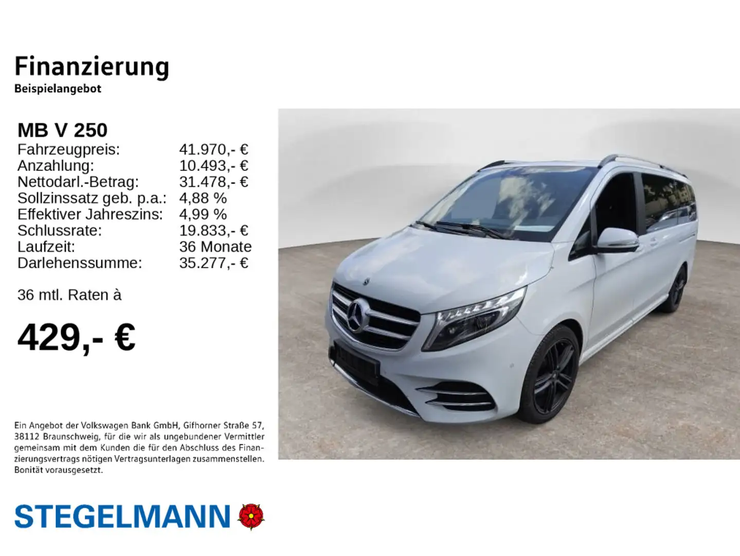 Mercedes-Benz V 250 d  EDITION lang*AMG-Line*7-Sitze Wit - 2