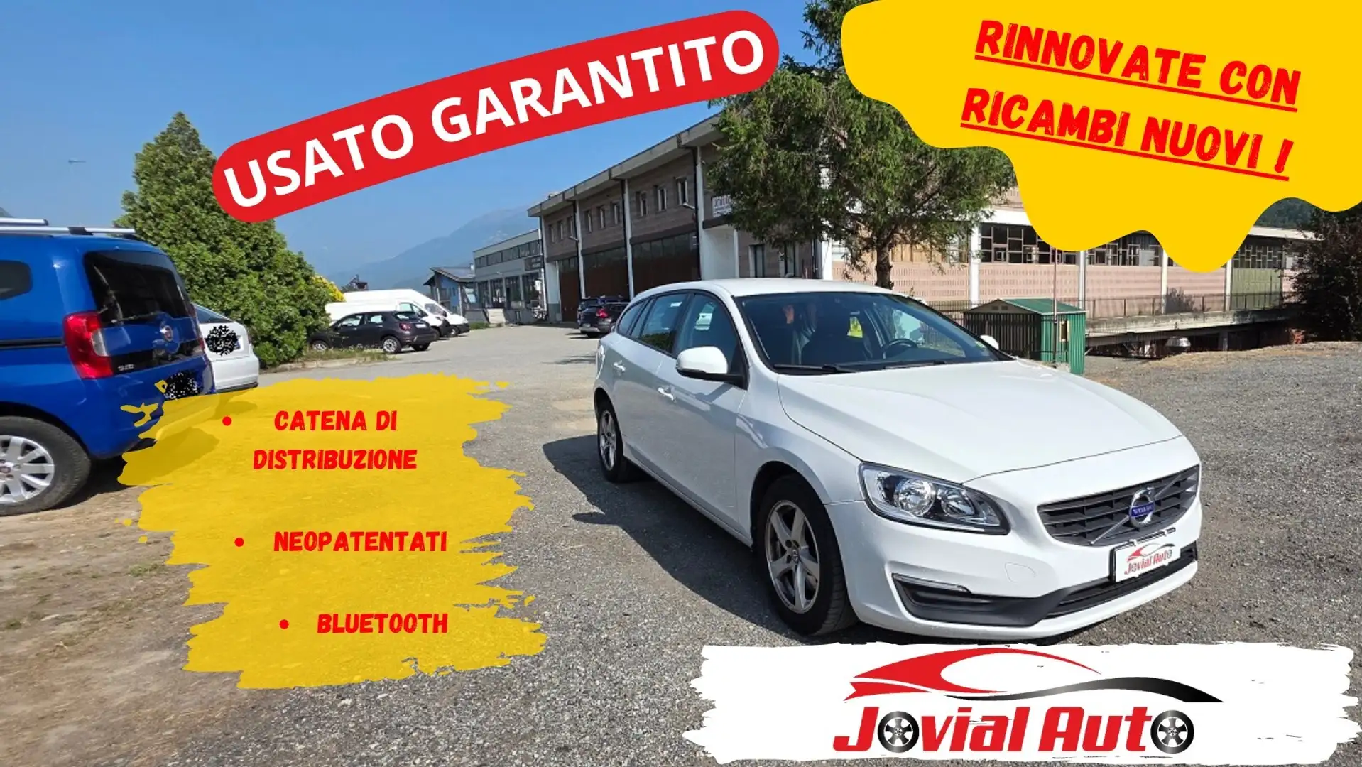 Volvo V60 D2 Momentum Blanc - 1