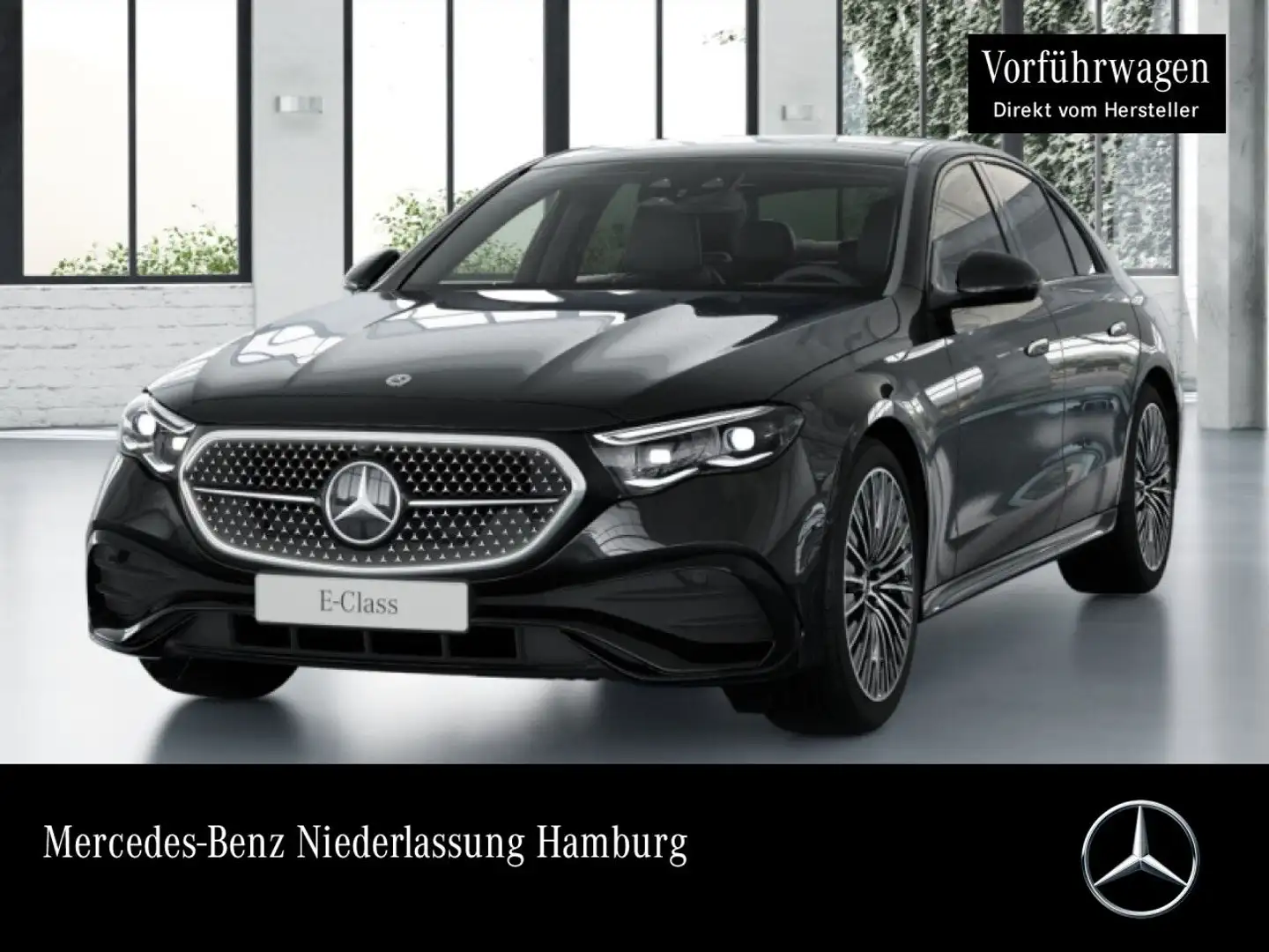Mercedes-Benz E 220 d Edition AMG-Line Fahrass 360° Pano Distr. Schwarz - 1