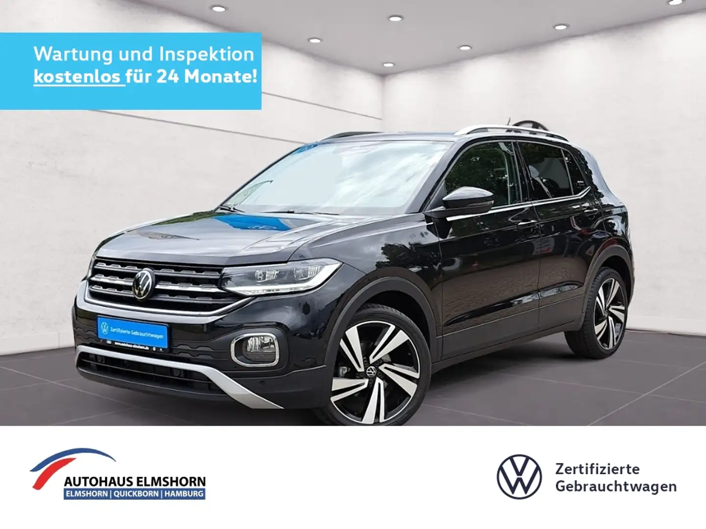 Volkswagen T-Cross Style 1.5 TSI DSG AHK NAV KAM ACC APP 18" Schwarz - 1