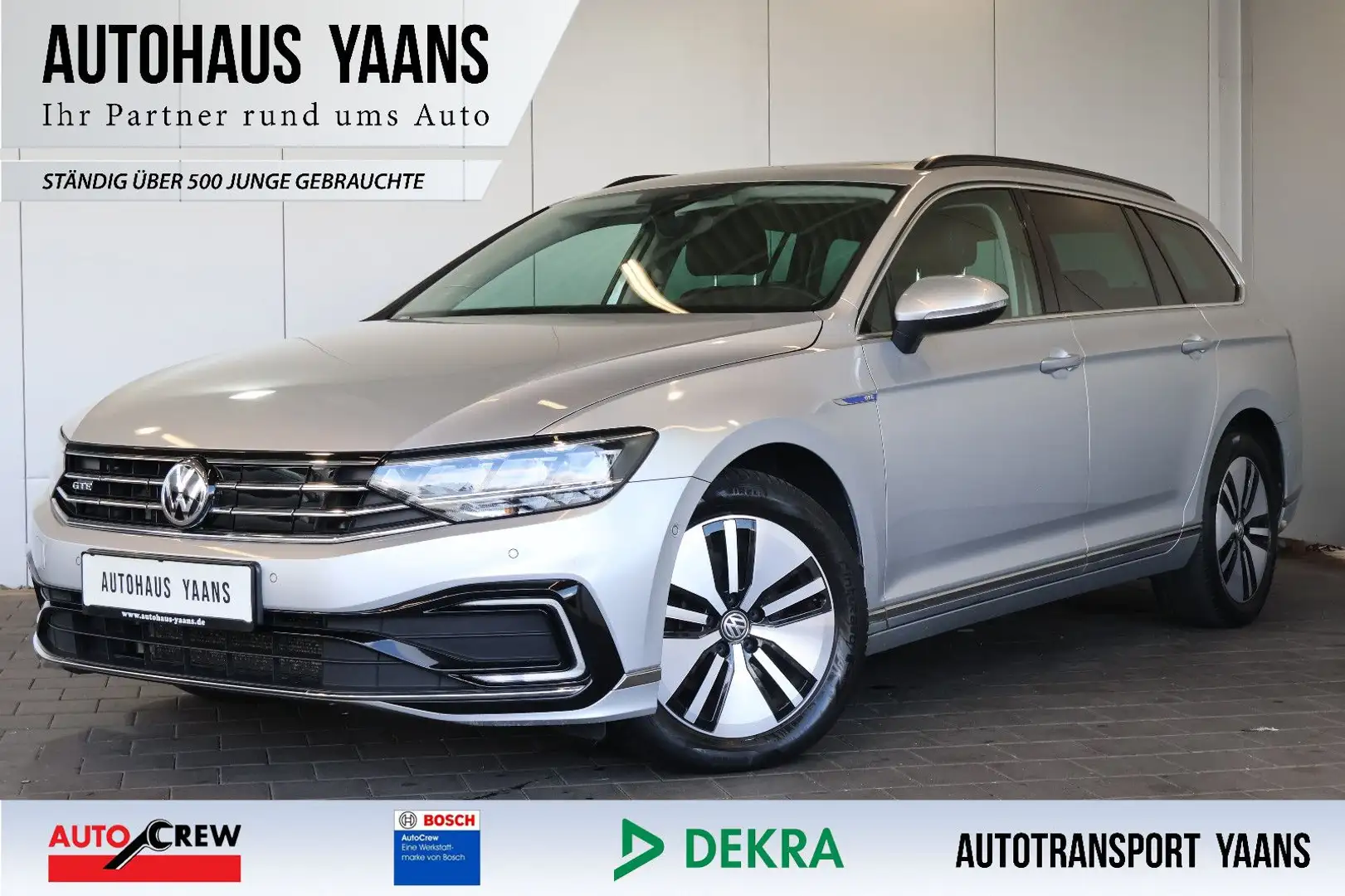 Volkswagen Passat Variant Passat 1.4 GTE AID+ACC+CARPLAY+KAM+PANO+STDHZG Silber - 1