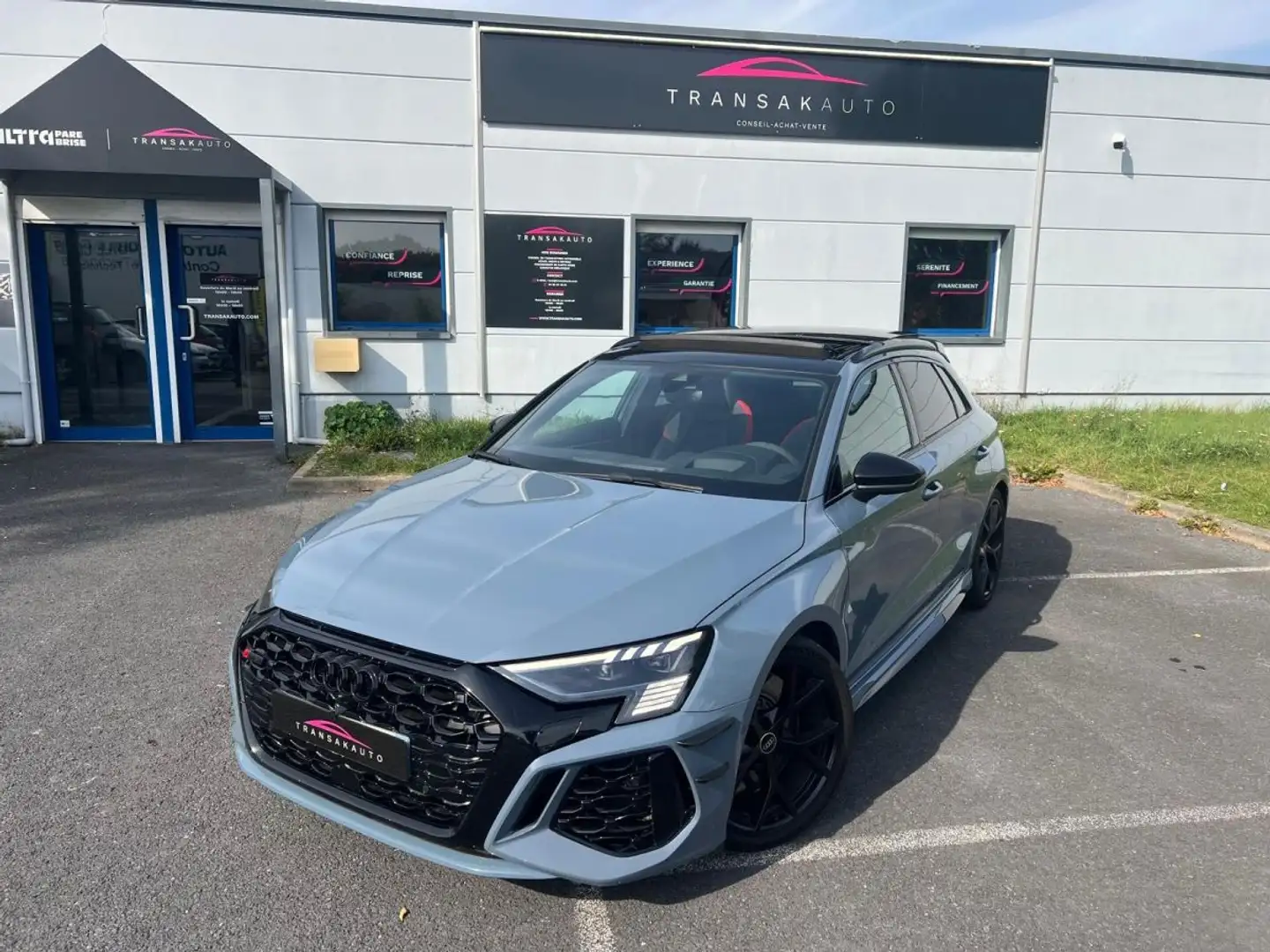 Audi RS3 SPORTBACK 2.5 TFSI 400 S tronic 7 Quattro / MODE RS / D'ORIGINE FRANCE / PAS DE MALUS / TOIT OUVRANT / ENTRETIEN Gris - 1