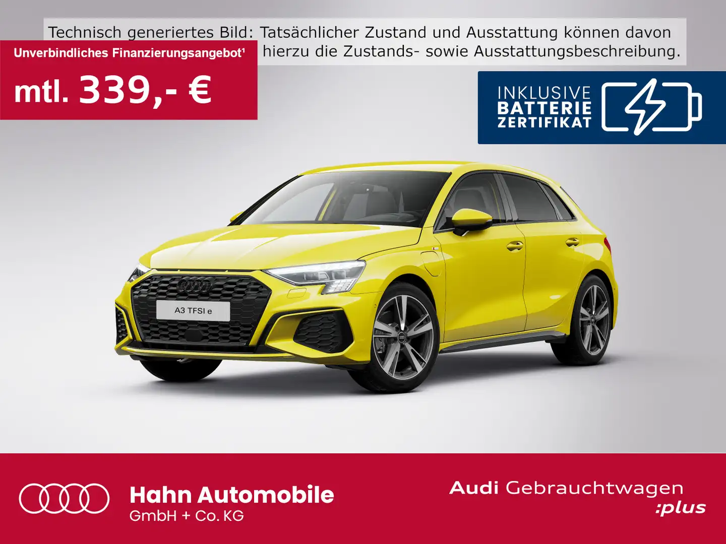 Audi A3 40 TFSIe S line Carplay Matrix Virt Gelb - 1